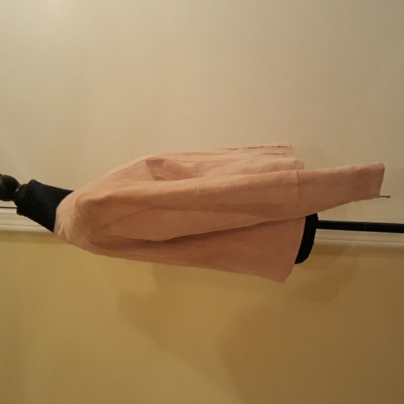 💗💗Vintage Jones New York Pink Suede Leather  Jacket. Size L - Picture 2 of 7